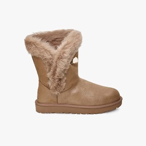 Ugg Classic Fluff Pin Women Classic Boots Brown (3750GHDQI)